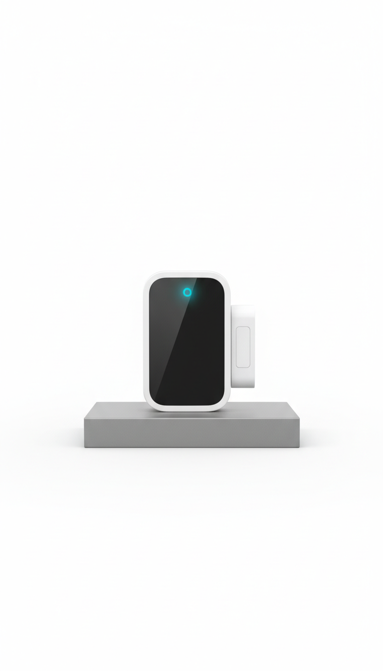 Wireless Door Sensor with Brushed Metal Trim