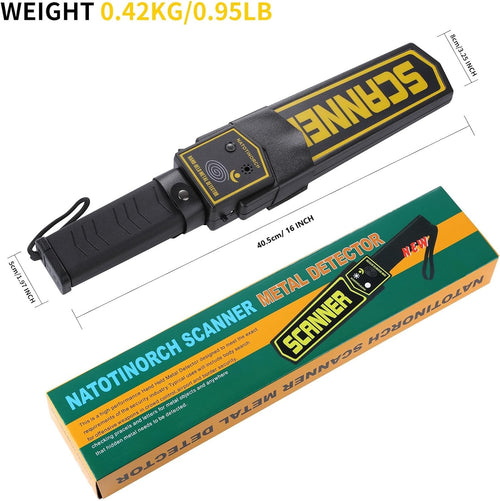 Handheld Metal Detector Wand,Security Scanner for Knives, Weapons,Metals