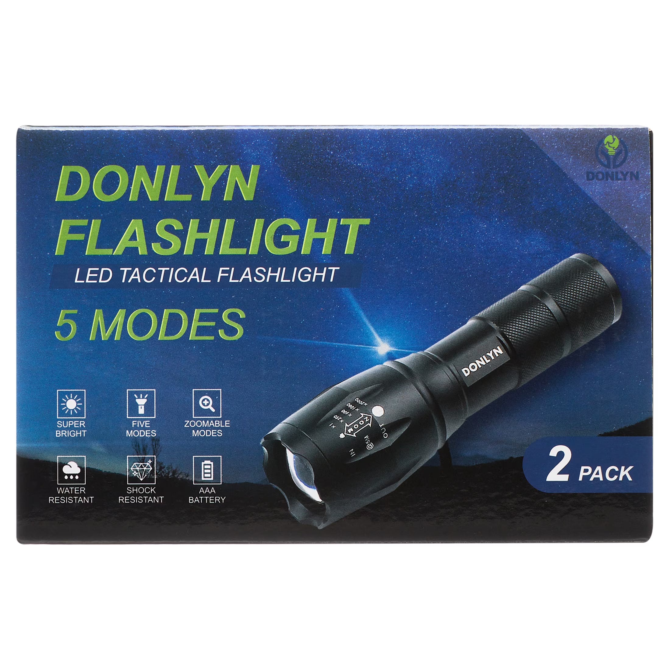2000 Lumens Tactical Flashlight – Ultra Bright LED